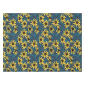 Nappe Rudbekia jaune sur la marine (Devant (Horizontal))