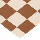 Nappe Rust brown and beige checkerboard pattern (Angle)