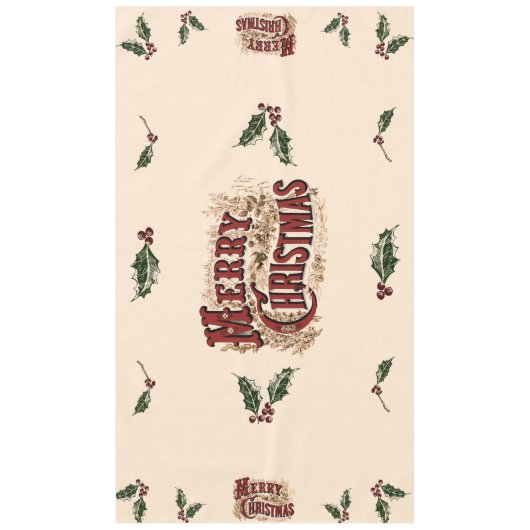 Nappe Rustic 1876 Merry Christmas (Devant)