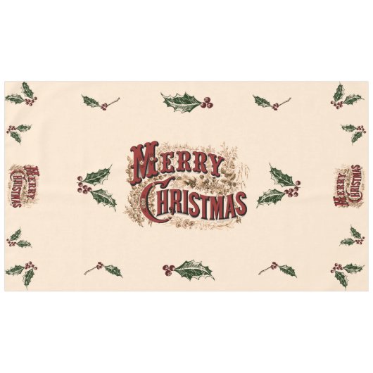 Nappe Rustic 1876 Merry Christmas (Devant (Horizontal))