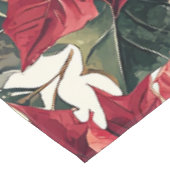 Nappe Rustic Bird et Poinsettia Motif de Noël (15) (Angle)