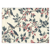 Nappe Rustic Bird et Poinsettia Motif de Noël (18) (Devant (Horizontal))