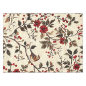 Nappe Rustic Bird et Poinsettia Motif de Noël (22) (Devant (Horizontal))