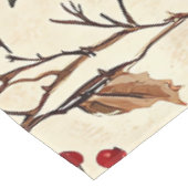 Nappe Rustic Bird et Poinsettia Motif de Noël (22) (Angle)