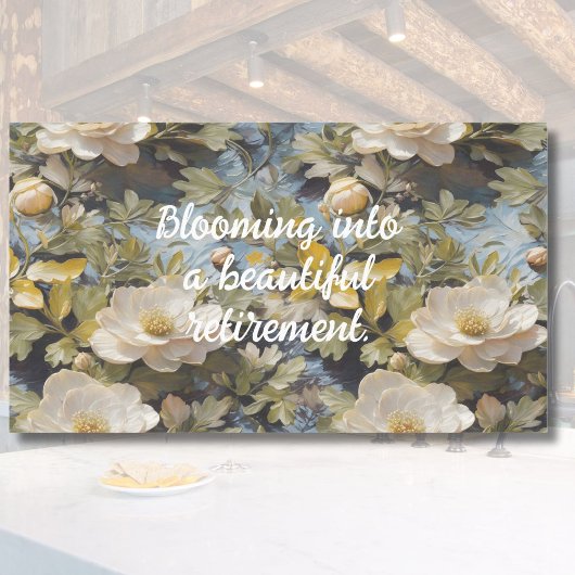 Nappe Rustic Blooms des cadeaux de retraite personnalisé