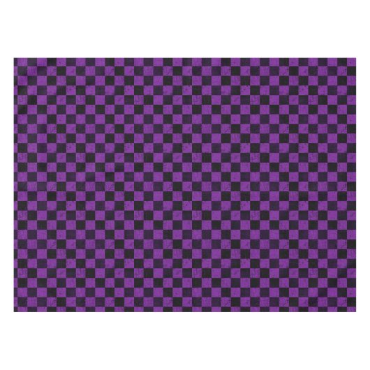 Nappe Rustic Checks, Purple and Black (Devant (Horizontal))