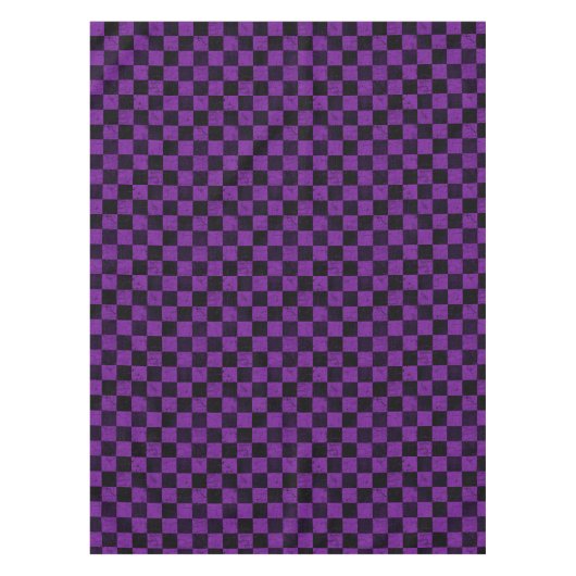Nappe Rustic Checks, Purple and Black (Devant)