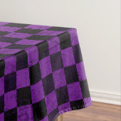 Nappe Rustic Checks, Purple and Black (In Situ)