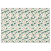 Nappe Rustic Christmas trees earthy red green tablecloth (Devant (Horizontal))