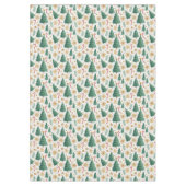 Nappe Rustic Christmas trees earthy red green tablecloth (Devant)