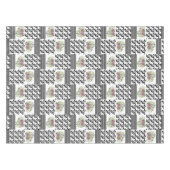 Nappe Rustic, patchwork, rose (Devant (Horizontal))