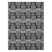 Nappe Rustic, patchwork, rose (Devant)