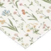 Nappe Rustic Wildflower Meadow Hand Drawn Multicolored (Angle)