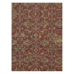 Nappe Rustique antique Oriental Perse Motif rouge