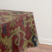 Nappe Rustique antique Oriental Perse Motif rouge (In Situ)