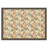Nappe rustique avec oiseaux et automne Accent flor (Devant (Horizontal))