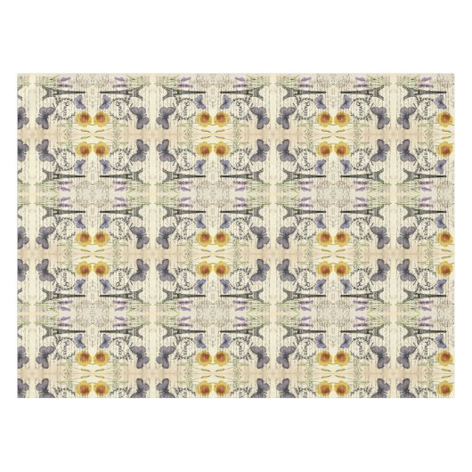 Nappe rustique français scripts de pays paris eiffel tow (Devant (Horizontal))