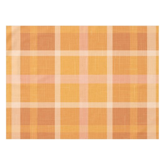 Nappe Rustique Orange Automne Plaid Tartan Enveloppement (Devant (Horizontal))