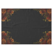 Nappe Rustique Orange Noir Élégant Mariage Invitation (Devant (Horizontal))