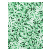 Nappe Rustique ou non, blanc vert bizarre entrelacé déco (Devant)