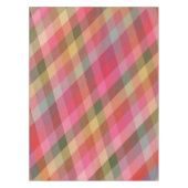 Nappe Rustique Terme Géométrique Plaid Tons Chauds Motif (Devant)