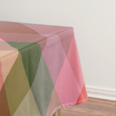 Nappe Rustique Terme Géométrique Plaid Tons Chauds Motif (In Situ)