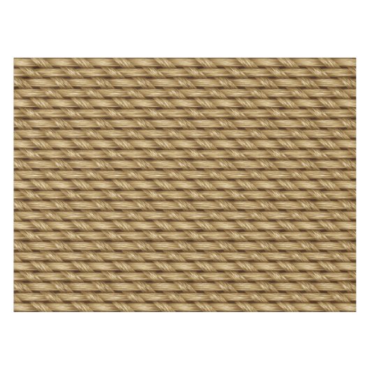 Nappe Rustique Twine Weave Motif unique rectangle (Devant (Horizontal))
