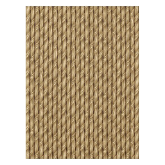 Nappe Rustique Twine Weave Motif unique rectangle (Devant)