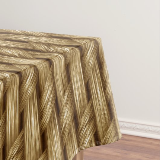 Nappe Rustique Twine Weave Motif unique rectangle (In Situ)