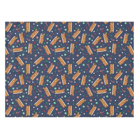 Nappe RV en pain d'épices Classe C Camper Noël (Devant (Horizontal))