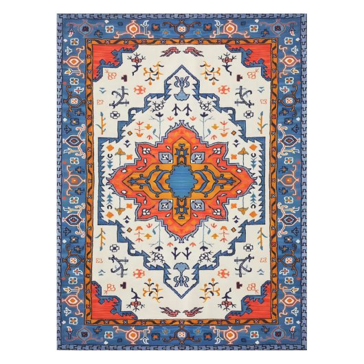 Nappe Sables du temps : Patrimoine Boho Art marocain (Devant)