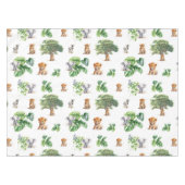 Nappe Safari Jungle Elephant Tigre Vert tropical (Devant (Horizontal))