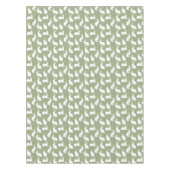 Nappe Sage Green And White Bunny Pattern Cute Easter (Devant)