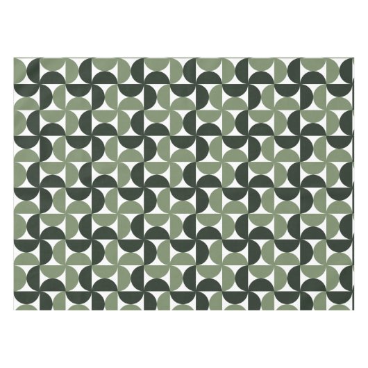 Nappe Sage Green Mid Century Motif moderne (Devant (Horizontal))