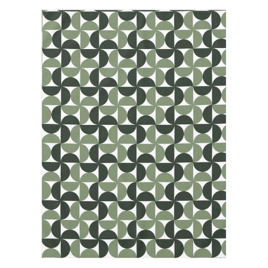Nappe Sage Green Mid Century Motif moderne (Devant)
