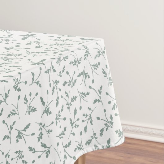 Nappe Sage Green Modern Farmhouse Daisy Buds Pattern (In Situ)
