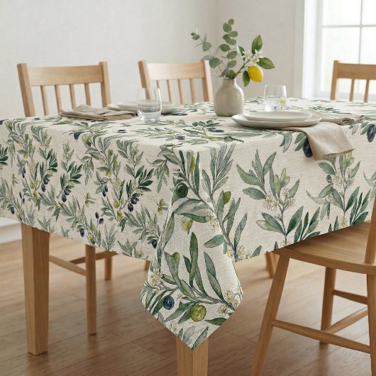 Nappe Sage Green Watercolor French Country Olive