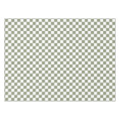Nappe Sage vert et blanc à damiers chèque coton (Devant (Horizontal))