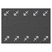 Nappe Sagittarius moderne Zodiac Sign on Snake Skin (Devant (Horizontal))