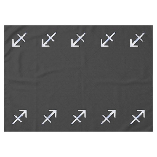 Nappe Sagittarius moderne Zodiac Sign on Snake Skin (Devant (Horizontal))