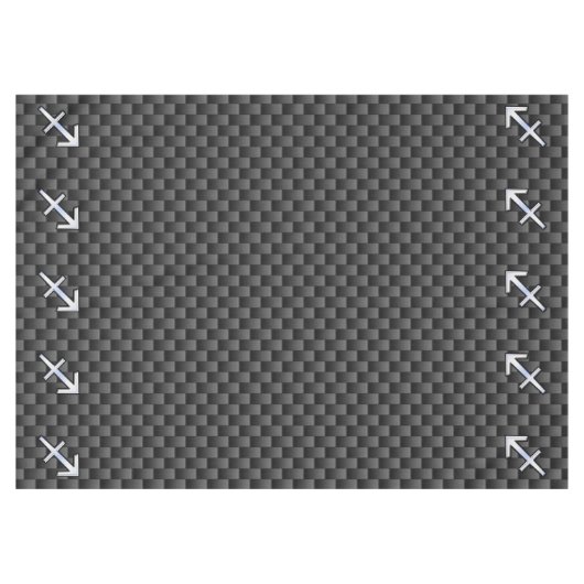 Nappe Sagittarius SIGNE Zodiaque Style fibre de carbone (Devant (Horizontal))