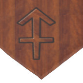 Nappe Sagittarius Zodiac élégant Connexion Mahogany Déco (Angle)