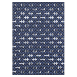 Nappe Sagittarius Zodiac Sign on Blue Carbon Fibre Print