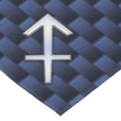 Nappe Sagittarius Zodiac Sign on Blue Carbon Fibre Print (Angle)