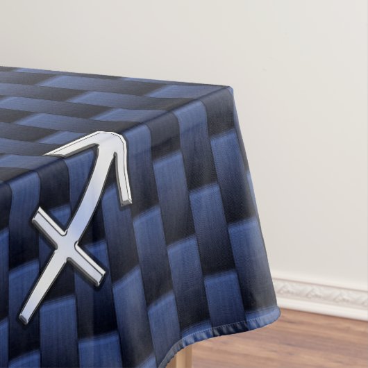 Nappe Sagittarius Zodiac Sign on Blue Carbon Fibre Print (In Situ)