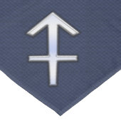 Nappe Sagittarius Zodiac Sign on Blue Carbon Fibre Print (Angle)