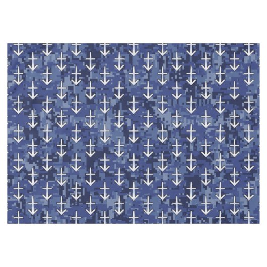 Nappe Sagittarius Zodiac Sign on Navy Camouflage numériq (Devant (Horizontal))