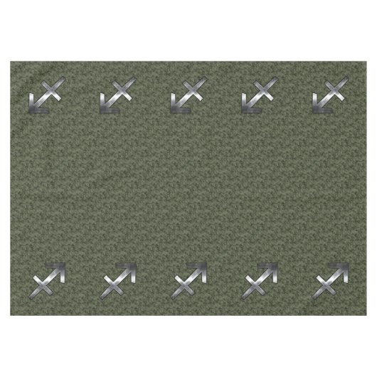 Nappe Sagittarius Zodiac Sign on Woodland Camouflage (Devant (Horizontal))
