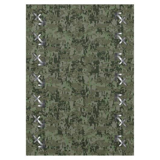 Nappe Sagittarius Zodiac Sign on Woodland Camouflage (Devant)