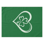 Nappe Saint Patrick's Day Drôle Shamrock Coeur irlandais (Devant (Horizontal))